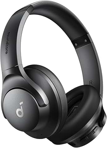 Soundcore Q20i hybrid ANC over-ear headphones for train commuting